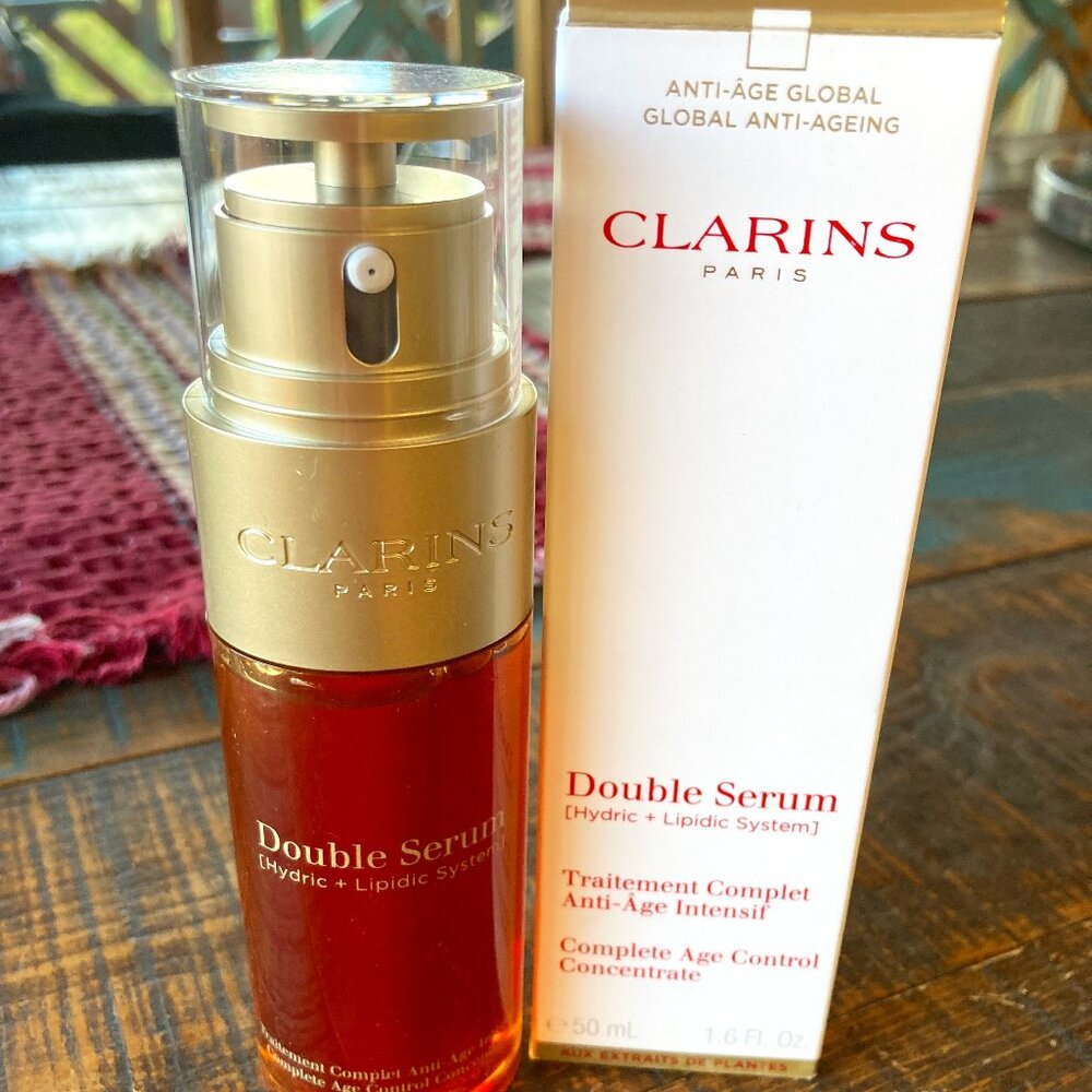 Clarins Double Serum Anti-Aging + Anti-Wrinkle Serum, 1.6 fl oz